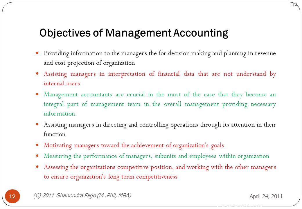 Who is a Management Accountant | Role in Management | Functions